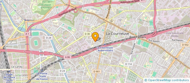 localisation de l'entreprise M.M.M.41 AMENAGEMENT à LA COURNEUVE