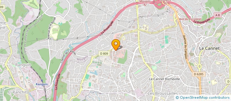 localisation de l'entreprise M.M.M. AZUR à LE CANNET