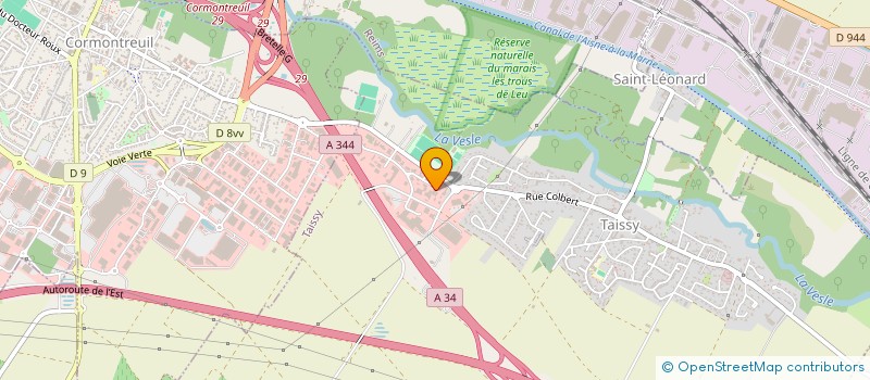 localisation de l'entreprise M. M. M.     MIIROITEIE MENUISERIE METALLIQUE  TAISSY