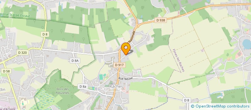 localisation de l'entreprise M&M&M'S  RACHES