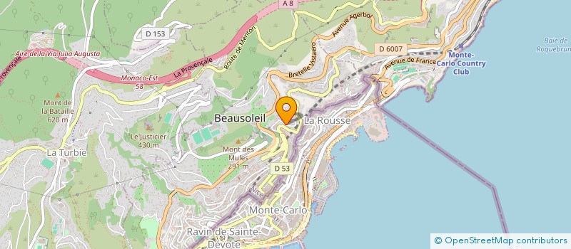 localisation de l'entreprise M.M. MENTONE SARL  BEAUSOLEIL