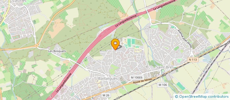 localisation de l'entreprise M.M.N  BAILLARGUES