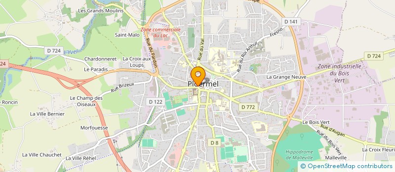 localisation de l'entreprise M&M OPTICIENS à PLOERMEL