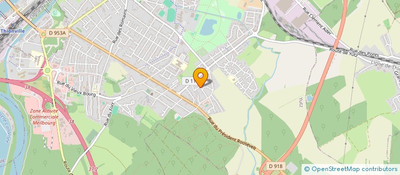 localisation de l'entreprise M & M OPTIQUE  YUTZ