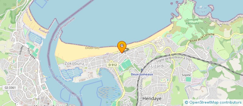 localisation de l'entreprise M & M ORGANISATION à HENDAYE
