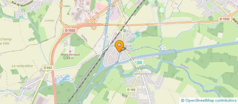 localisation de l'entreprise M.M.P MACONNERIE MODERNE PICARDIE  PONT-L'EVEQUE