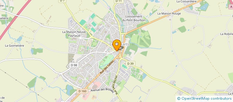 localisation de l'entreprise M.M PALETTES à ESSARTS-EN-BOCAGE