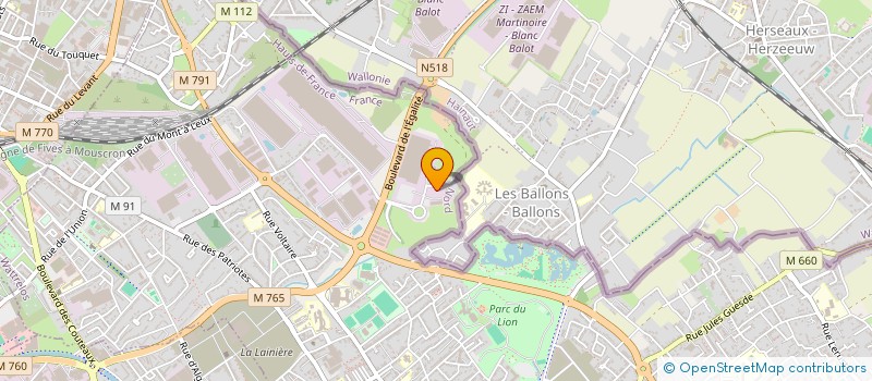 localisation de l'entreprise M.M PARTICIPATIONS  WATTRELOS