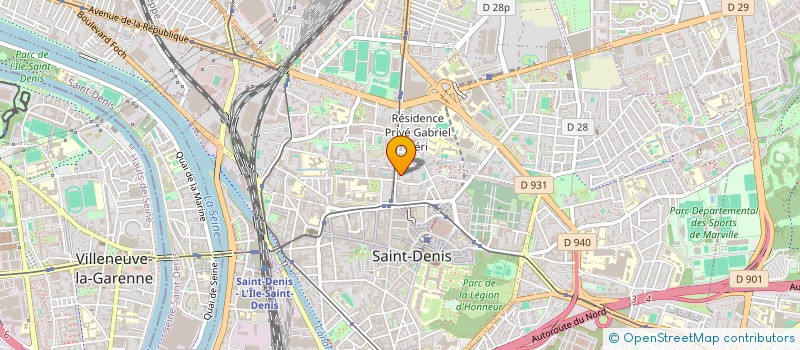 localisation de l'entreprise M&M PIECES AUTO  SAINT-DENIS