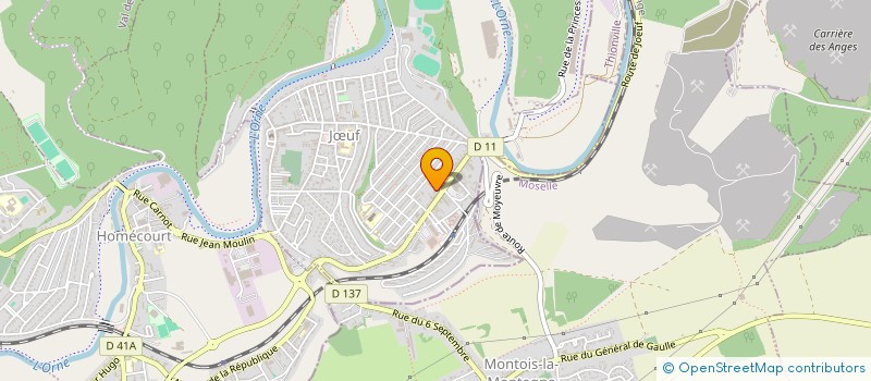 localisation de l'entreprise M&M PLATRERIE  JUF