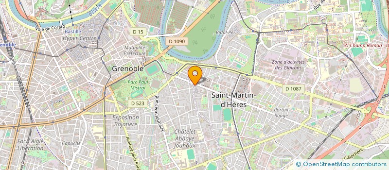 localisation de l'entreprise M M PLOMBERIE CHAUFFAGE  SAINT-MARTIN-D'HERES