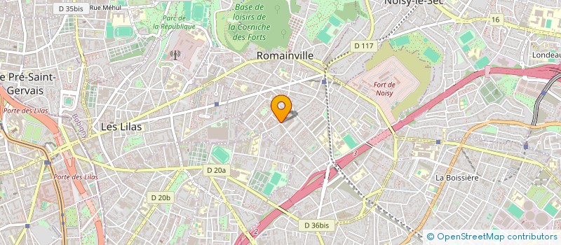 localisation de l'entreprise M&M PRESTIGE à ROMAINVILLE
