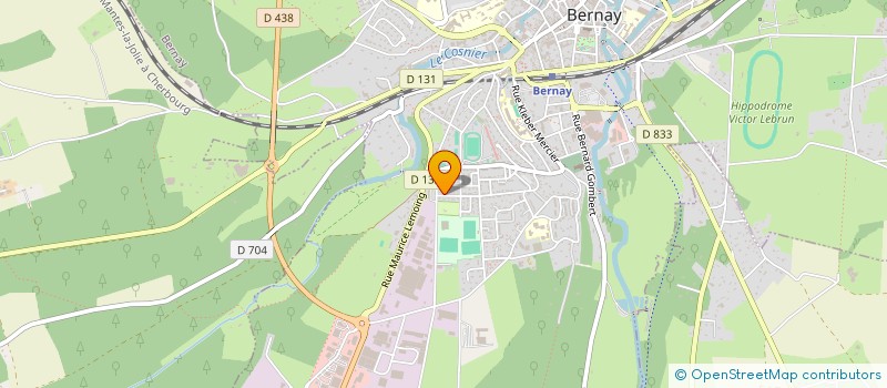 localisation de l'entreprise M.M PROD à BERNAY