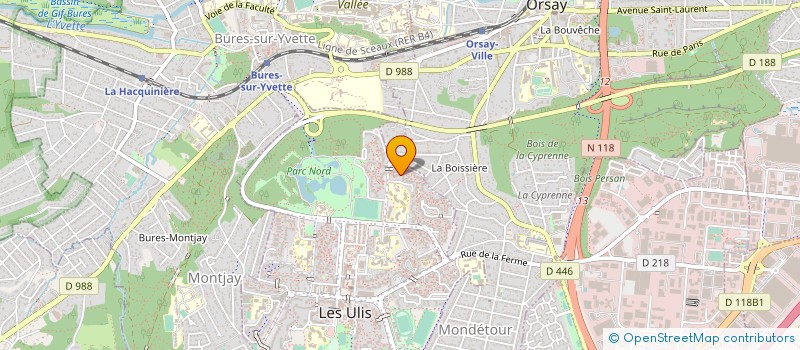 localisation de l'entreprise M.M. PRODUCTION à LES ULIS