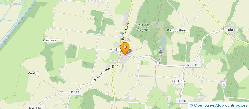 localisation de l'entreprise M.M.R  ARCHINGEAY