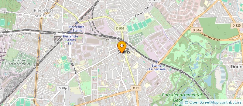 localisation de l'entreprise M.M.R  STAINS
