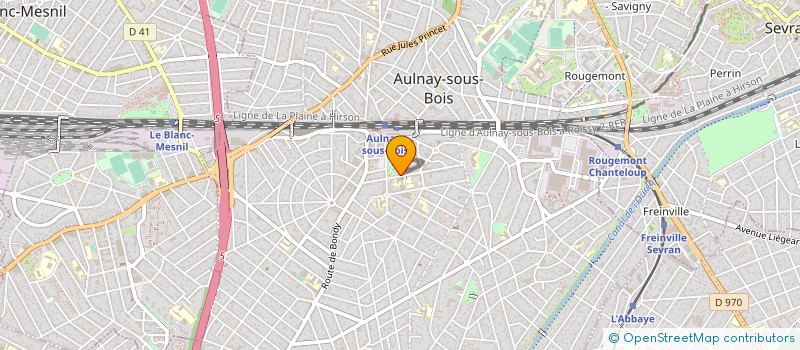 localisation de l'entreprise M.M. RAPIDE à AULNAY SOUS BOIS