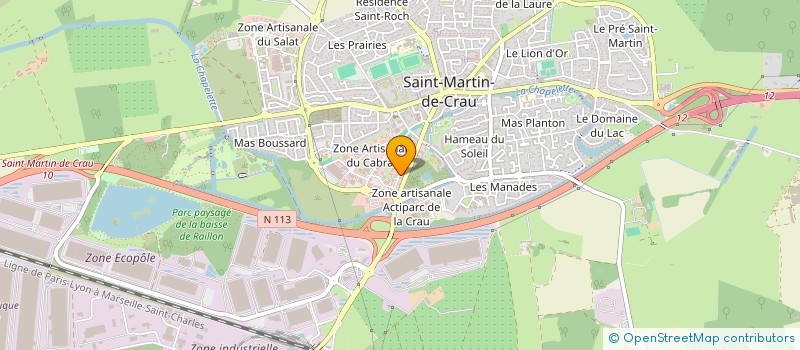 localisation de l'entreprise M.M.S à SAINT-MARTIN-DE-CRAU
