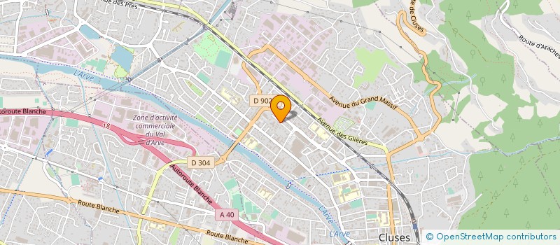 localisation de l'entreprise M.M.S.  CLUSES