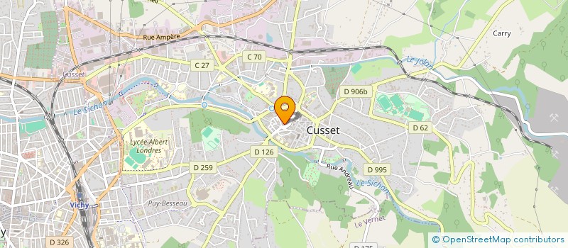 localisation de l'entreprise M.M.S à CUSSET