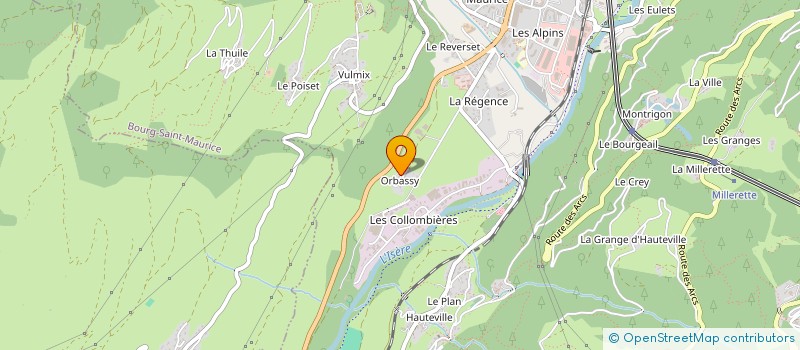 localisation de l'entreprise M&M'S  BOURG-SAINT-MAURICE