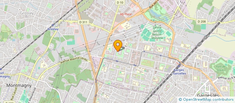 localisation de l'entreprise M. M.S. IMMOBILIER à SARCELLES