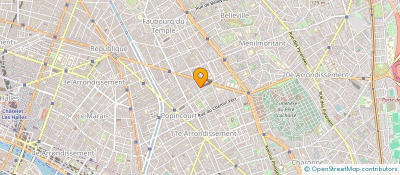 localisation de l'entreprise M.M.S.(MONDIAL MEDICAL SERVICE) à PARIS