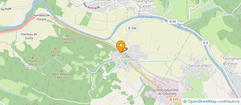 localisation de l'entreprise M&M SADATHE (MEDIUM ET MAGNETISME) à CAUMONT