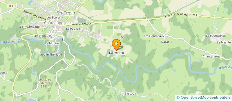 localisation de l'entreprise M & M SOCIETE à CHATEAUPONSAC