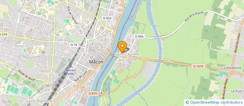 localisation de l'entreprise M.M.T  SAINT-LAURENT-SUR-SAONE