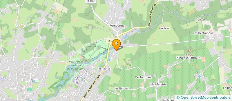 localisation de l'entreprise M.M.T.P.  LEMBRAS