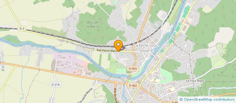 localisation de l'entreprise M. M TAXI à LA FERTE-SOUS-JOUARRE