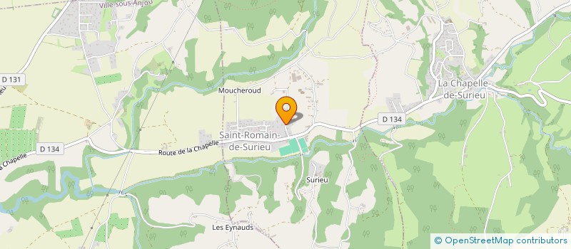 localisation de l'entreprise M&M TOITURES  SAINT-ROMAIN-DE-SURIEU