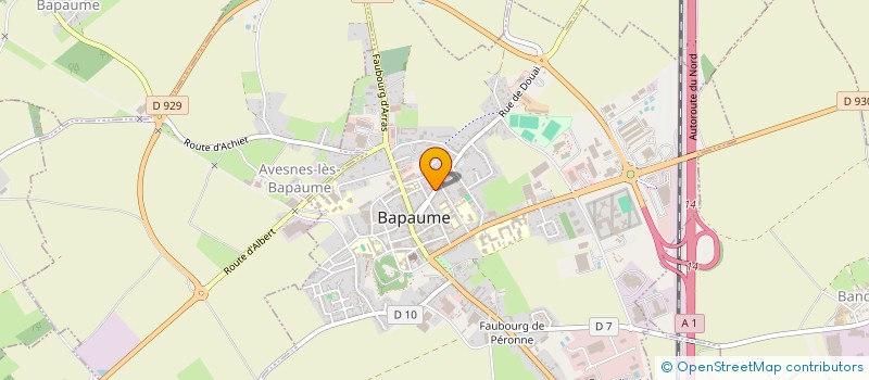 localisation de l'entreprise M.M TRANSPORTS  BAPAUME