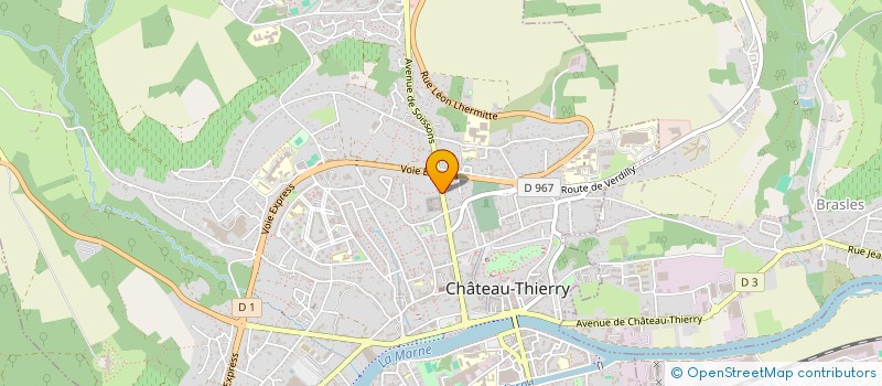 localisation de l'entreprise M.M.V.S à CHATEAU-THIERRY