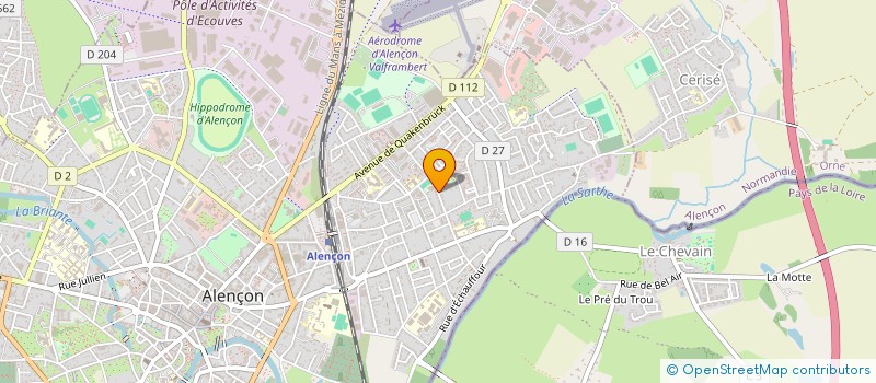 localisation de l'entreprise M.MARGAT à ALENCON