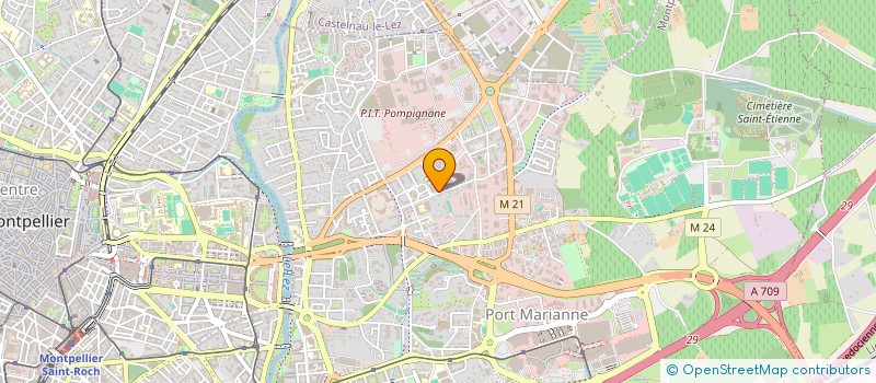 localisation de l'entreprise M MATTIOLI SA à MONTPELLIER