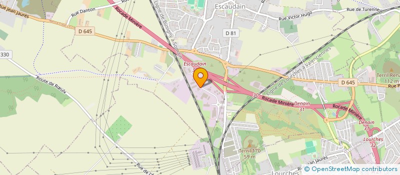 localisation de l'entreprise M MENUISERIE  ESCAUDAIN