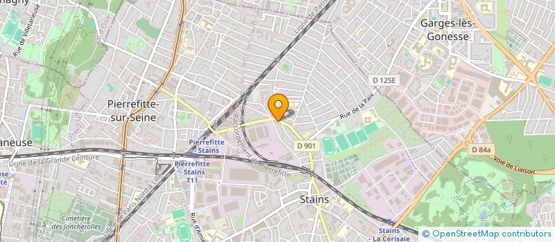 localisation de l'entreprise M METAL à STAINS