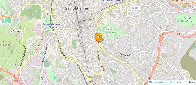 localisation de l'entreprise M MME GOYON  SAINT-ETIENNE