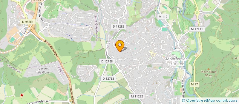 localisation de l'entreprise M MME JONQUET BERNARD  MONTFERRIER-SUR-LEZ