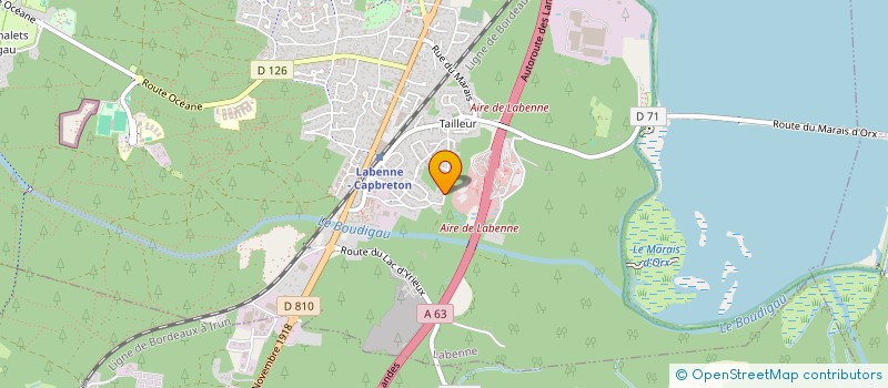 localisation de l'entreprise M. MME VERON  LABENNE