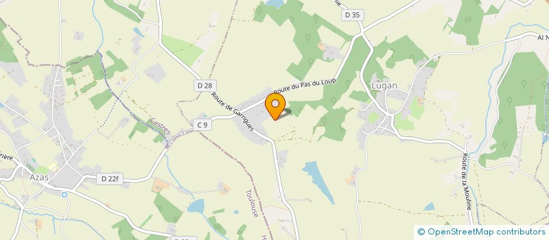 localisation de l'entreprise M N  GIROUSSENS