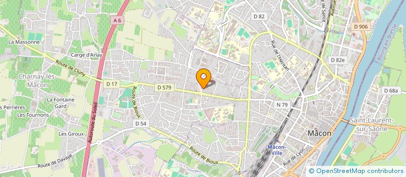 localisation de l'entreprise M&N à CHARNAY-LES-MACON