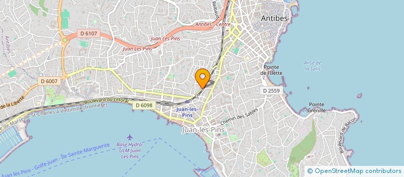 localisation de l'entreprise M.N.A à ANTIBES