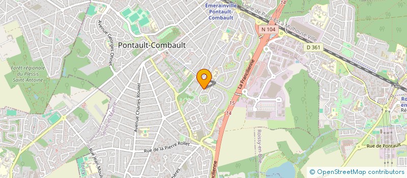 localisation de l'entreprise M.N.A  PONTAULT-COMBAULT