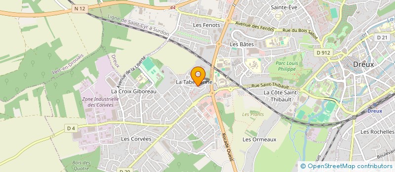 localisation de l'entreprise M N AUTOMOBILES à VERNOUILLET