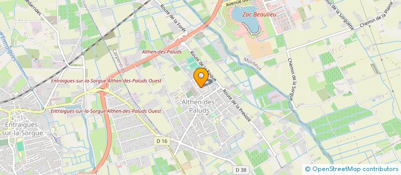 localisation de l'entreprise M . N . B  ALTHEN-DES-PALUDS