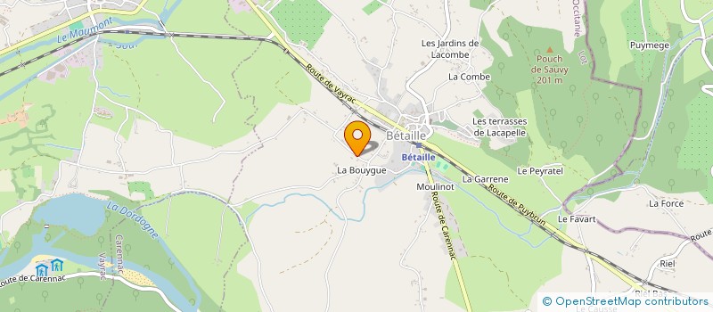 localisation de l'entreprise M.N.B.  BETAILLE