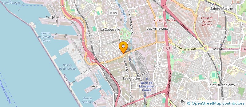 localisation de l'entreprise M.N BATIMENT à MARSEILLE